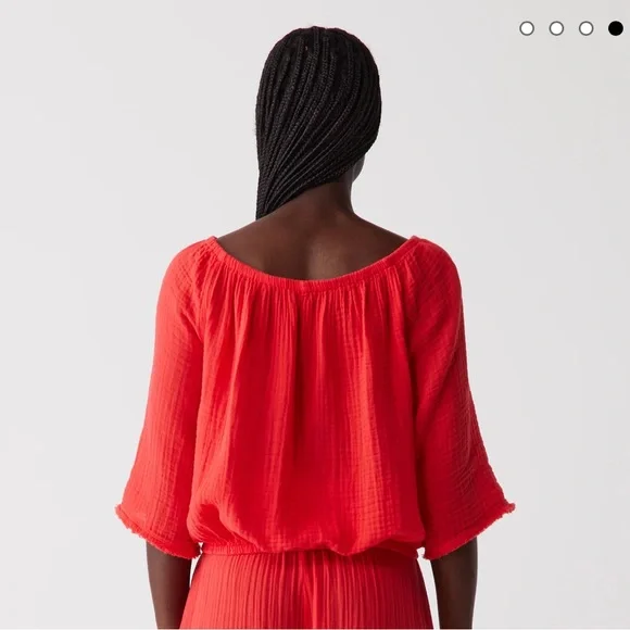 Women’s Michael Stars Isabel Convertible Gauze Top Size S - Picture 5 of 9